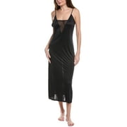 womens Body Doubles Mesh Gown, xs, Black
